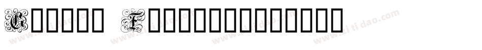 Gothic Flourish字体转换